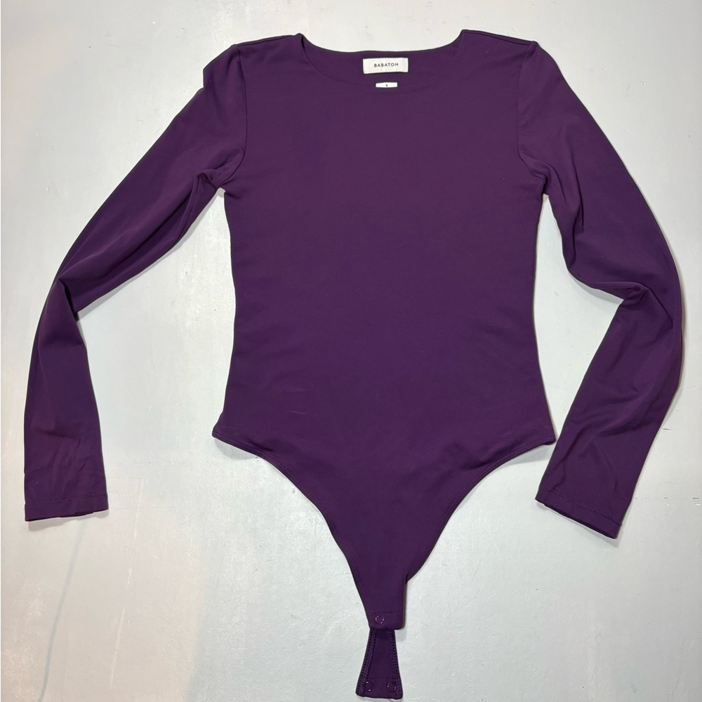 Babaton Purple Long-Sleeve Girls' Bodysuit One-Piece